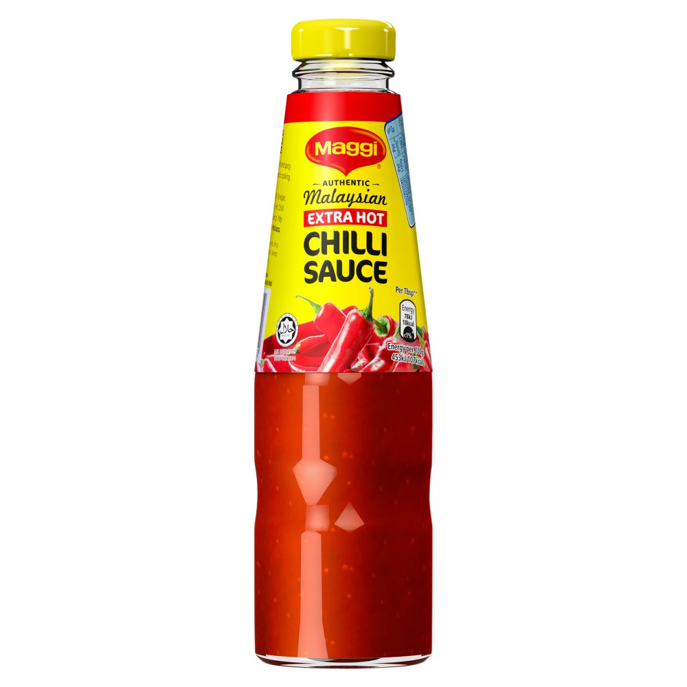 Maggi Authentic Malaysian Extra Hot Chilli Sauce Dipping and Cooking Sauce 320g