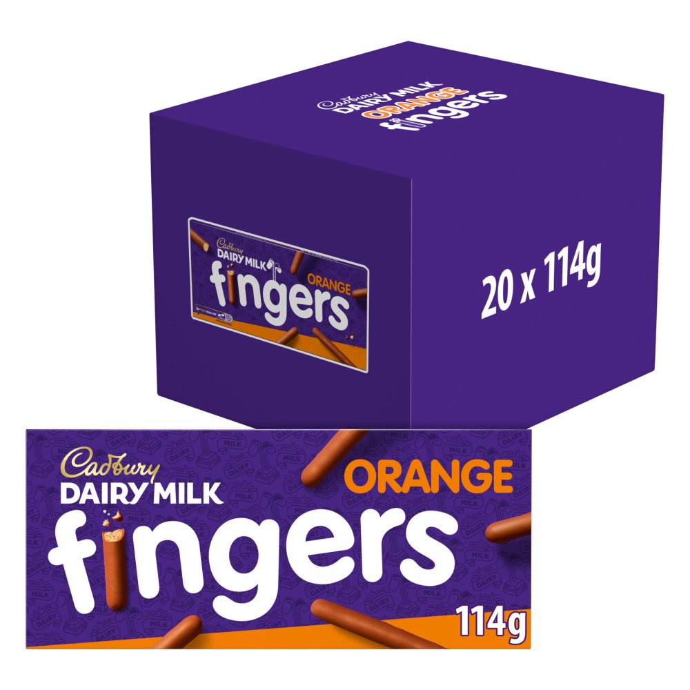 Cadbury Orange Chocolate Fingers Bag 114 g