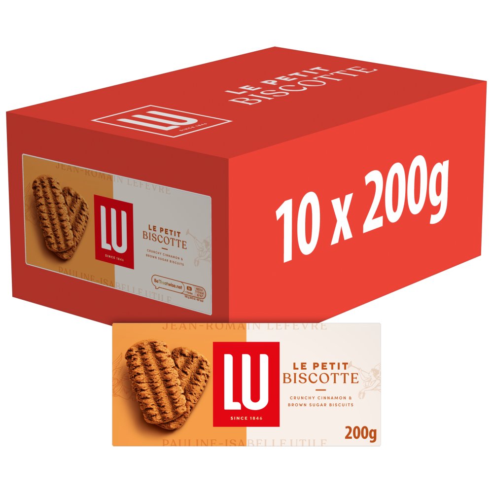 LU Le Petit Biscotte Crunchy Cinnamon & Brown Sugar Biscuits 200g