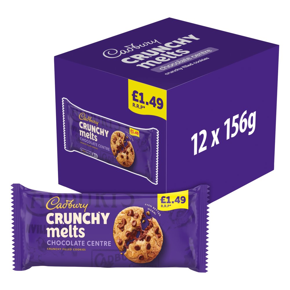 Cadbury Crunchy Melts Chocolate Chip Cookies £1.49 PMP 156g