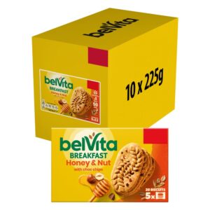Belvita Breakfast Biscuits Honey & Nut with Choc Chips 5 Pack £1.49 PMP 225g
