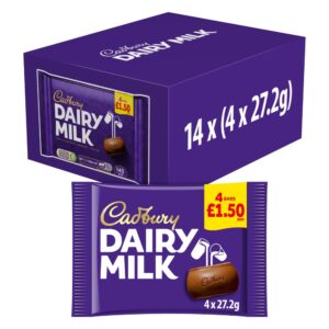 Cadbury Dairy Milk Chocolate Bar 4 Pack £1.50 PMP 108.8g