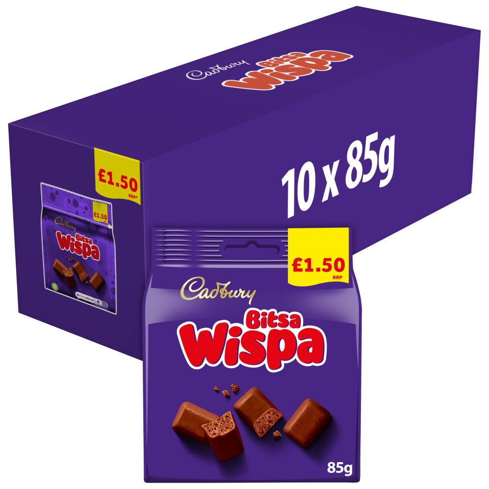 Cadbury Bitsa Wispa Chocolate Bag £1.50 PMP 85g
