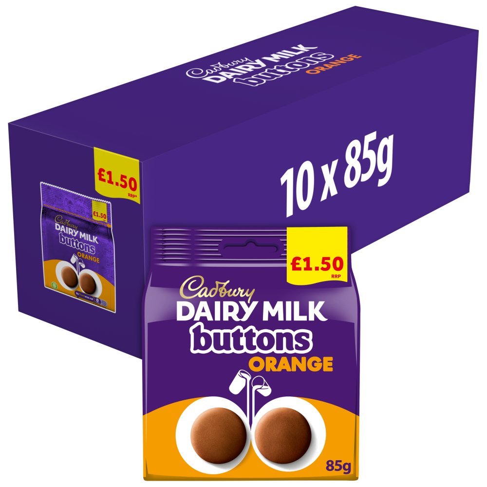 Cadbury Dairy Milk Orange Buttons Chocolate Bag £1.50 PMP 85g