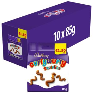 Cadbury Curly Wurly Squirlies Chocolate Bag £1.50 PMP 85g