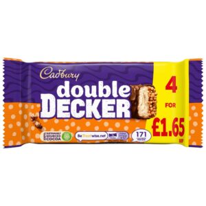 Cadbury Double Decker Chocolate Bar 4 Pack Multipack £1.65 PMP 149.2g