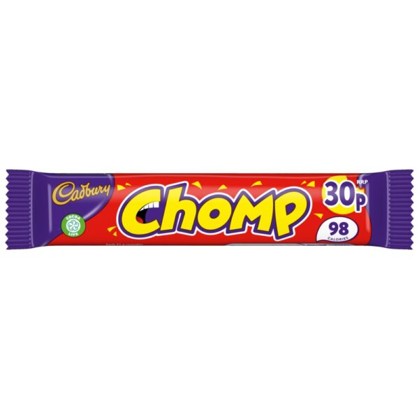 Cadbury Chomp Chocolate Bar 30p PMP 21g