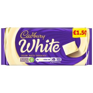 Cadbury White Chocolate Bar £1.50 PMP 90g