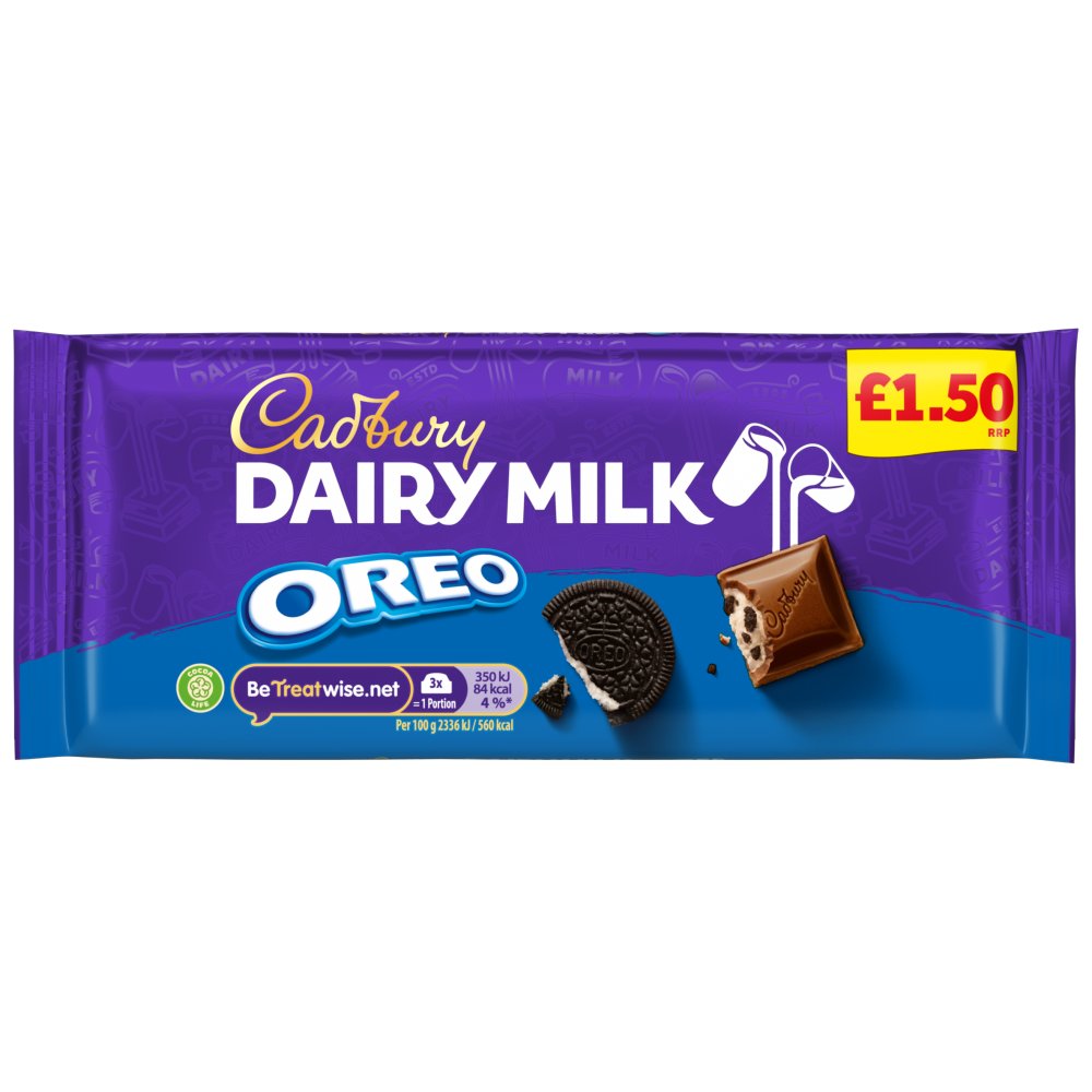 Cadbury Dairy Milk Oreo Chocolate Bar £1.50 PMP 120g
