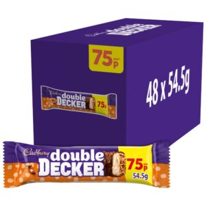 Cadbury Double Decker Chocolate Bar 75p PMP 54.5g
