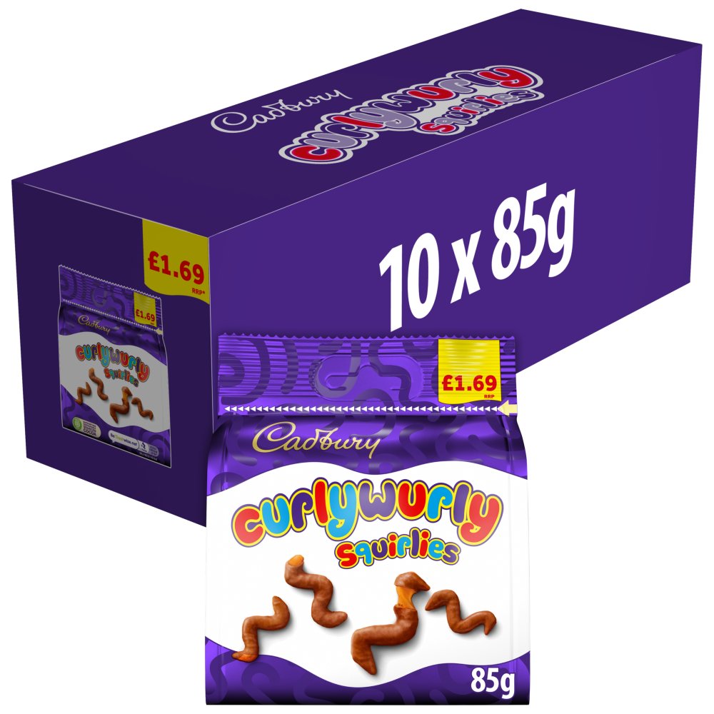 Cadbury Curlywurly Squirlies Chocolate 85g