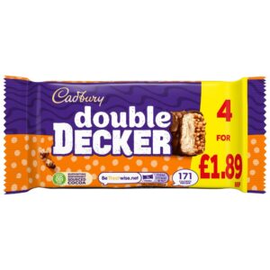 Cadbury Double Decker Chocolate Bar 4 Pack Multipack £1.89 PMP 149.2g