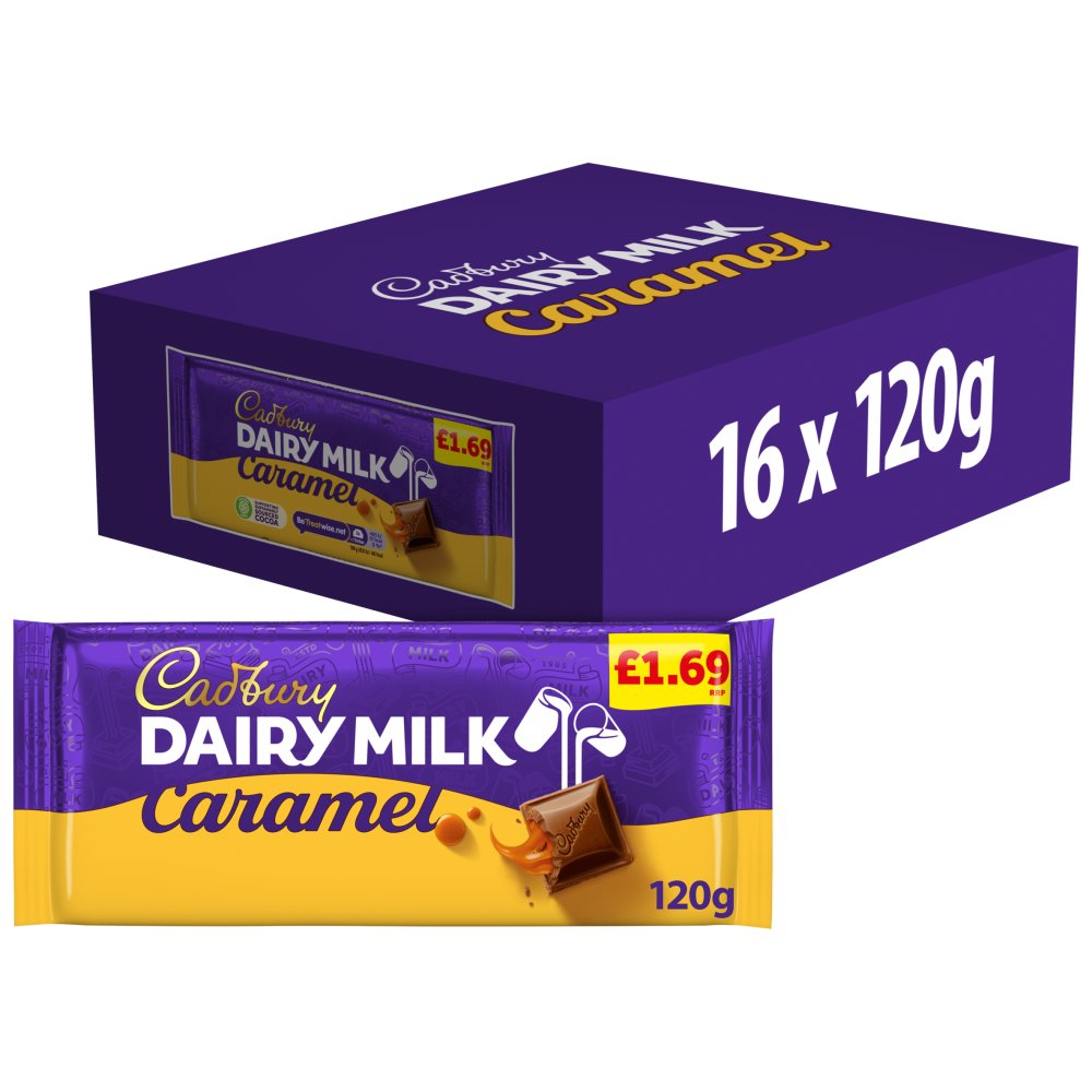 Cadbury Dairy Milk Caramel Chocolate Bar 120g