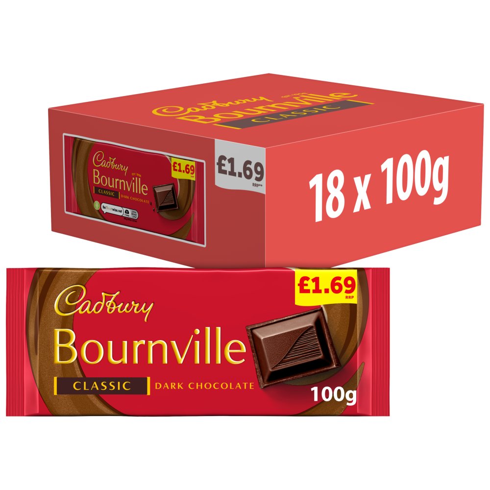 Cadbury Bournville Classic Dark Chocolate Chocolate 100g