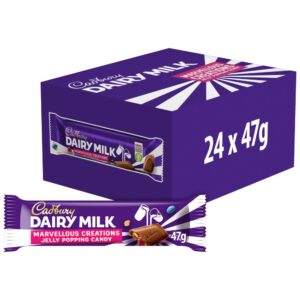 Cadbury Dairy Milk Chocolate Marvellous Creations Jelly Popping Candy Bar 47g