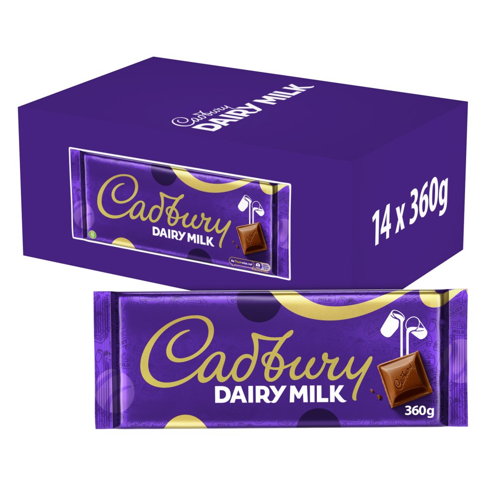Cadbury Dairy Milk Chocolate Gifting Bar Large 360g