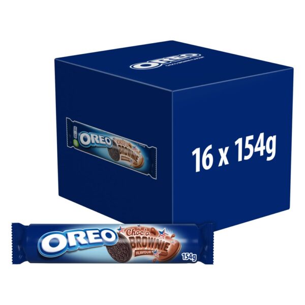 OREO CHOC'O BROWNIE Cocoa Sandwich Cookies with Chocolate Flavour Filling 14 cookies pack 154 g