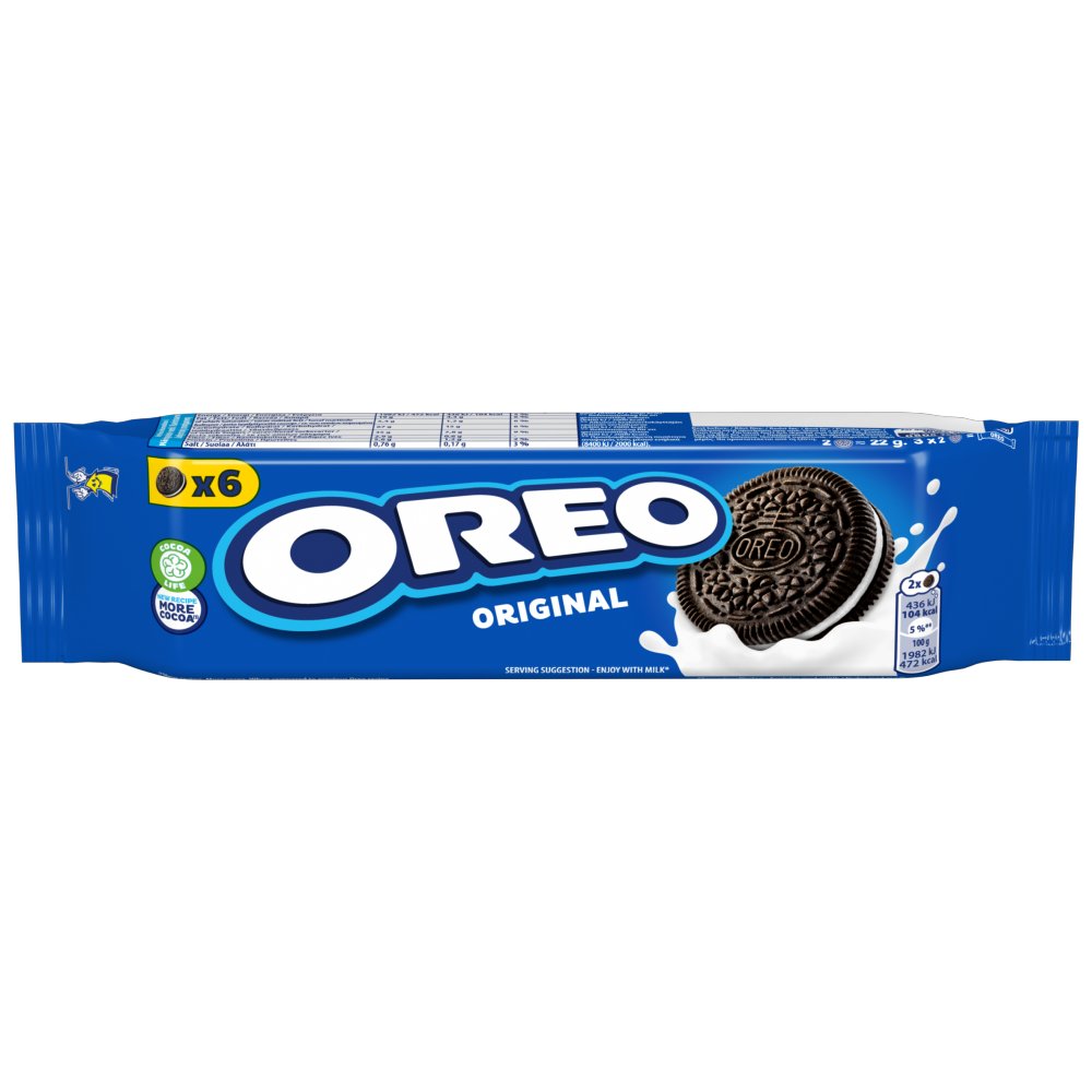 Oreo Original Sandwich Biscuit Snack Pack 66g