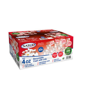 Satco Sauce Cup & Lid 4Oz
