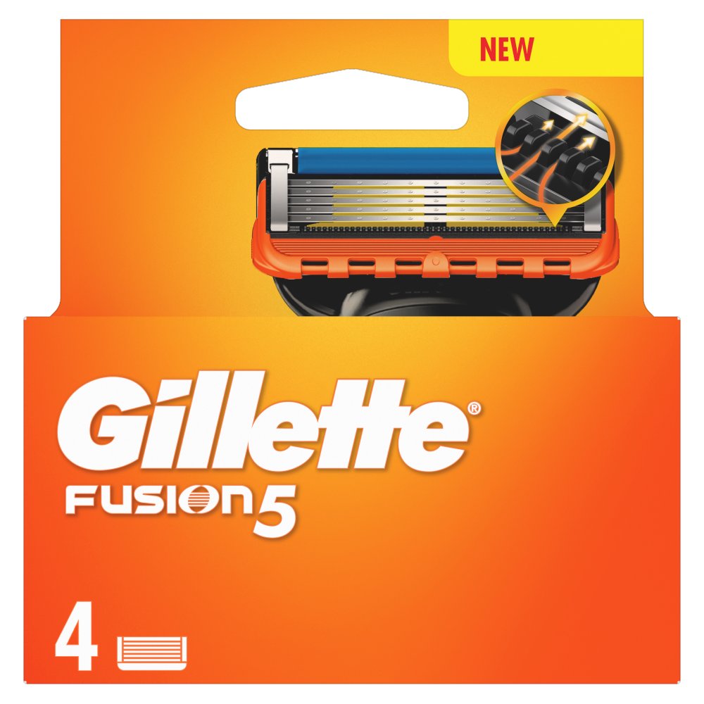 Gillette Fusion5 Razor Refills For Men x4