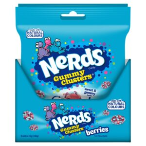 Nerds Gummy Clusters Berries Fruit-Flavour Candy 10 x 113g (1.13kg)