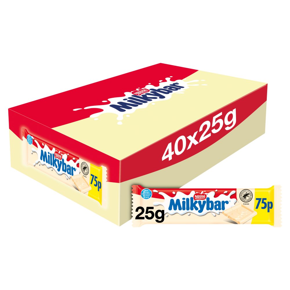 Milkybar White Chocolate Bar 25g PMP 75p