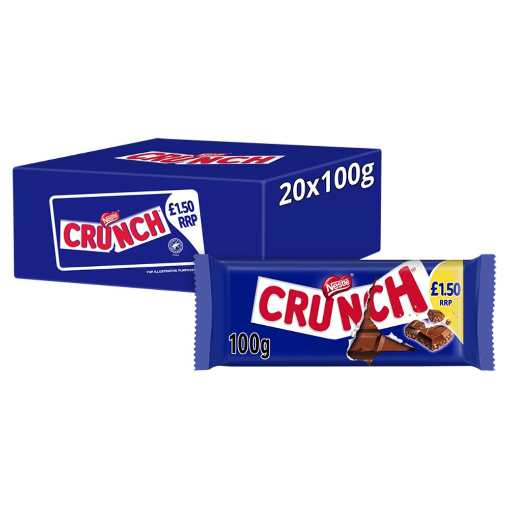 Crunch Milk Chocolate Sharing Bar 100g PMP £1.50
