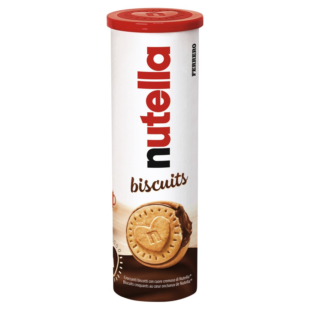 Nutella Hazelnut Chocolate Spread Filled Biscuits Tube 166g