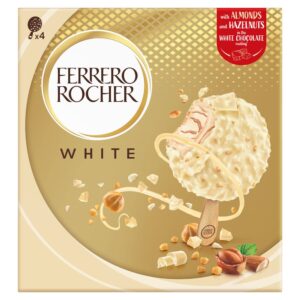 Ferrero Rocher White Ice Cream Sticks 4x70ml