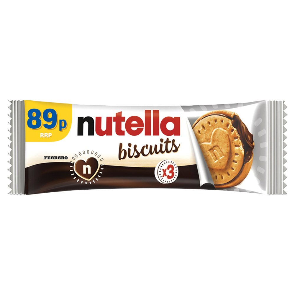 Nutella Crunchy Biscuits filled with Nutella 3 pieces