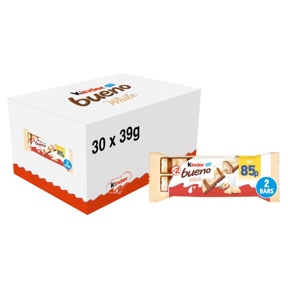 Kinder Bueno White Milk and Hazelnuts 2 Pieces 39g PMP
