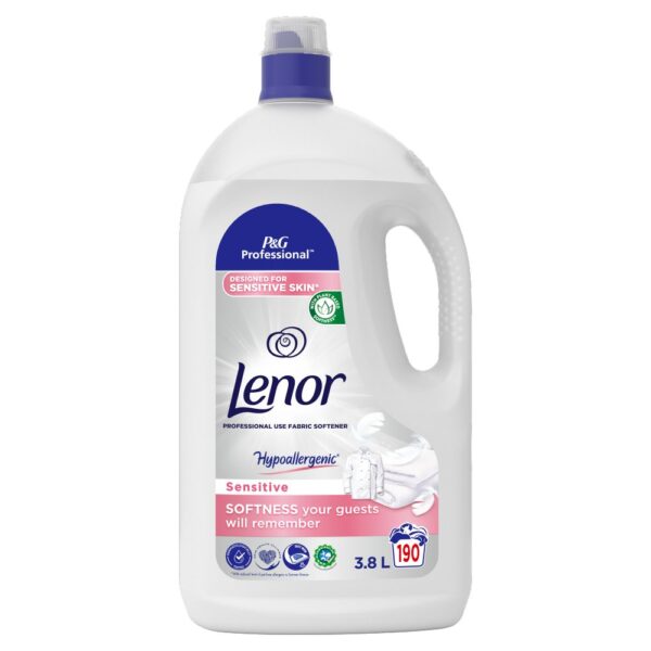 Lenor Professional Fabric Conditioner, 190 Washes, 3.8L, Sensitive Skin