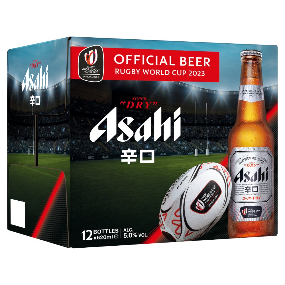 Asahi Super Dry Beer Lager Bottles 12x620ml