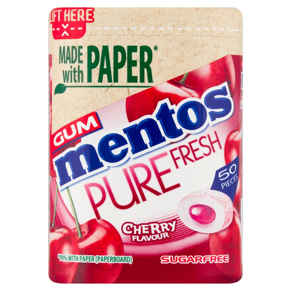 Mentos Gum Pure Fresh Cherry 50 Pieces 97g