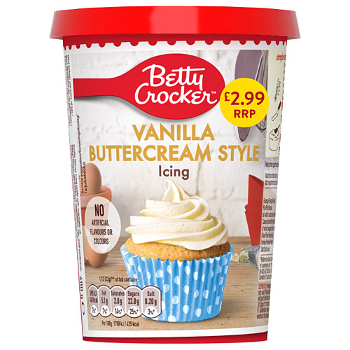 Betty Crocker Vanilla Buttercream Style Icing 400g
