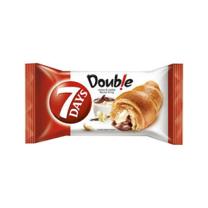 7 Days Double Max Croissant Cocoa Flavoured & Vanilla Flavour Fillings 80g