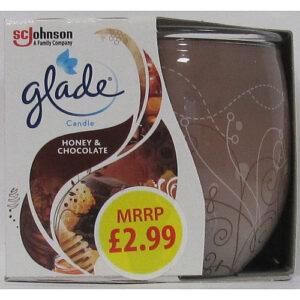 Glade Candle Honey & Chocolate PM £2.99