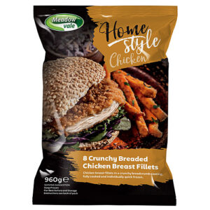 Meadow Vale Home Style Chicken 8 Crunchy Breaded Chicken Breast Fillets 960g