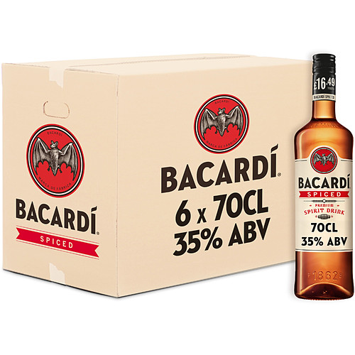 BACARDÍ Spiced Premium Rum Spirit Drink, 70cl