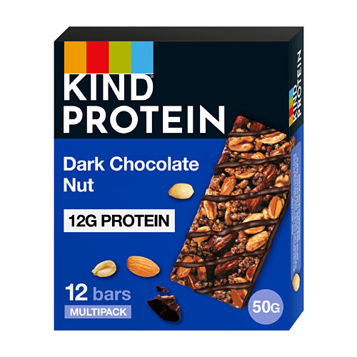 Kind Protein Dark Chocolate Nut Bars 12 x 50g (600g)
