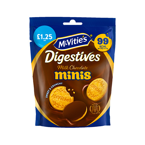 McVitie's Milk Chocolate Digestive Minis Biscuits 80g PMP £1.25