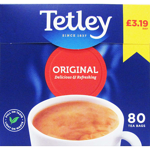 Tetley Decaf 80 Tea Bags 250g