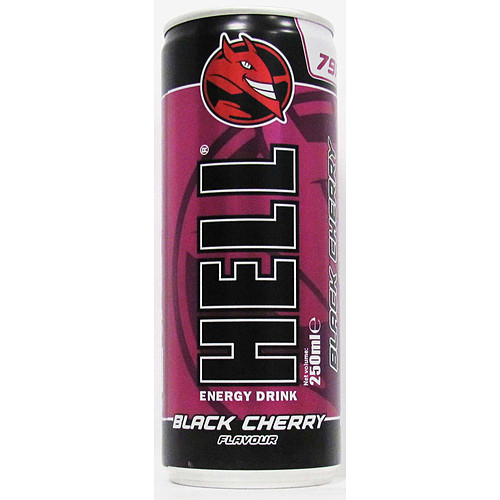 Hell Energy Drink Black Cherry 79p 1X24X250ml