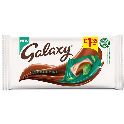 Galaxy Smooth Mint Chocolate Block Bar £1.35 PMP 110g