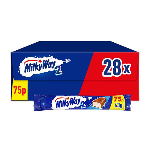 Milky Way Milk Chocolate Bar 43g PMP £0.75