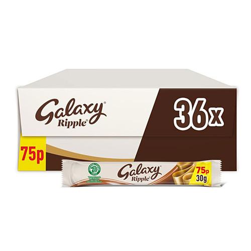 Galaxy Ripple Milk Chocolate Bar 30g PMP £0.75