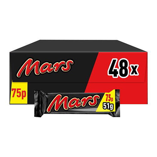 Mars Milk Chocolate Bar 51g PMP £0.75