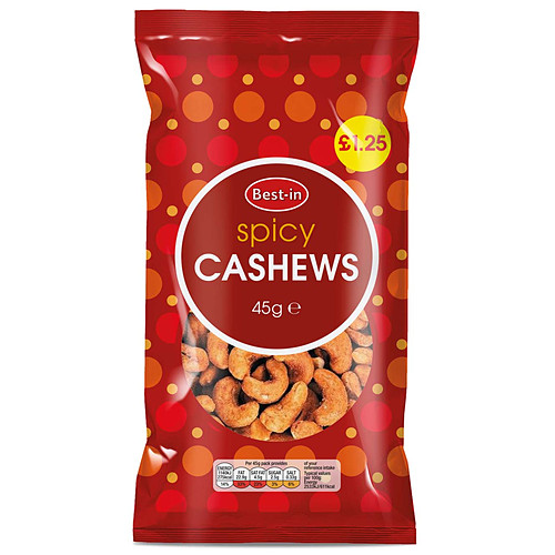 Bestin Spicy Cashews PM £1.25