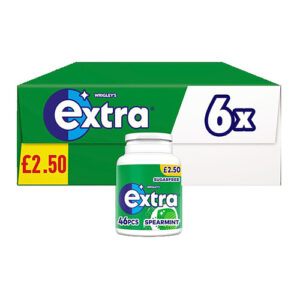 Extra Chewing Gum Bottle Sugar Free Spearmint x46 Pieces PMP £2.50