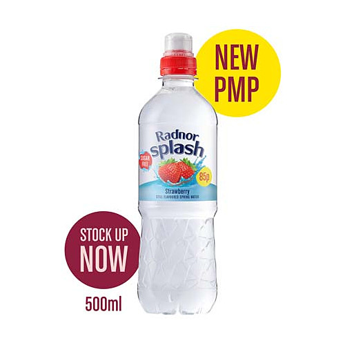 Radnor Splash Strawberry Still Flavoured Spring Water 12 x 500ml